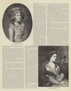 Fair Celebrities of Bygone Days